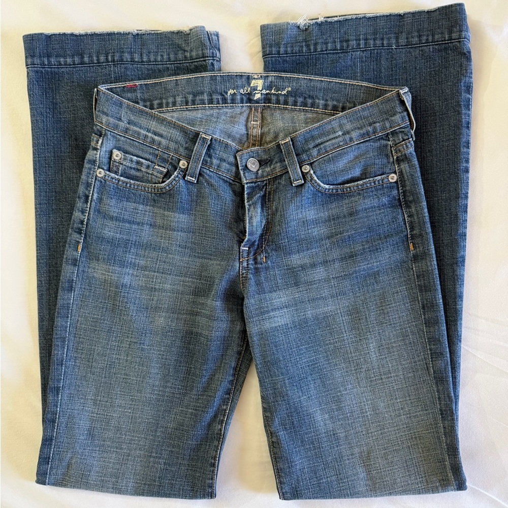 Vintage 7 for all Mankind Low Rise Flare Jeans Size 26